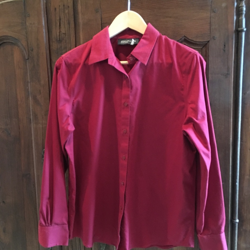Classic Burgundy cotton shirt.